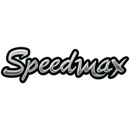 logo speedmax métal liquide contour noir police script